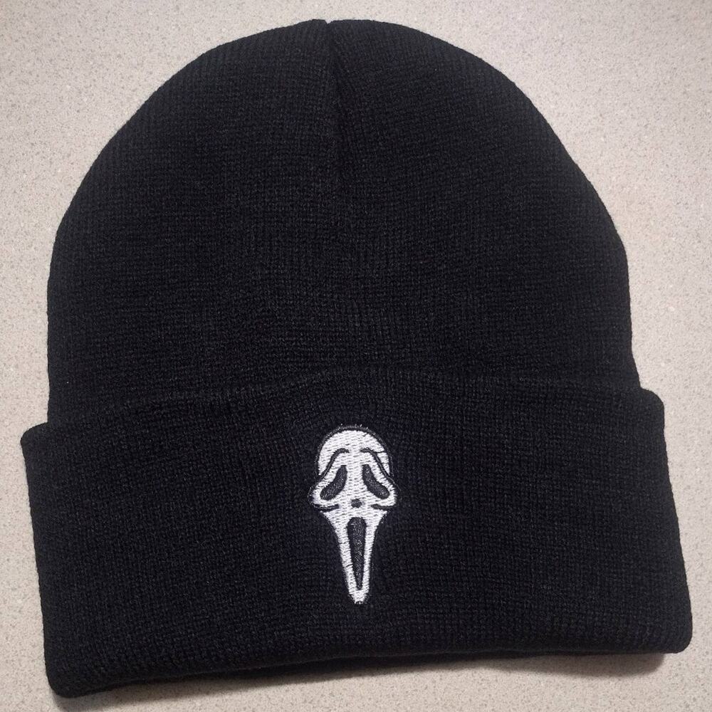 Scream Beanie Ghost Mask Cold Weather Winter Hat Halloween Birthday Gift - NEW!!
